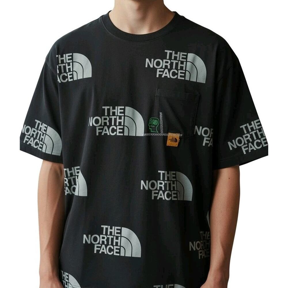 The North Face Brain Dead Collab Collectible T-shirt Sz M Black Skull Embroider